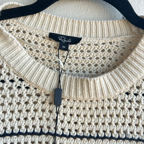 Rails Penelope short sleeve crochet sweater - Picture 4 of 7